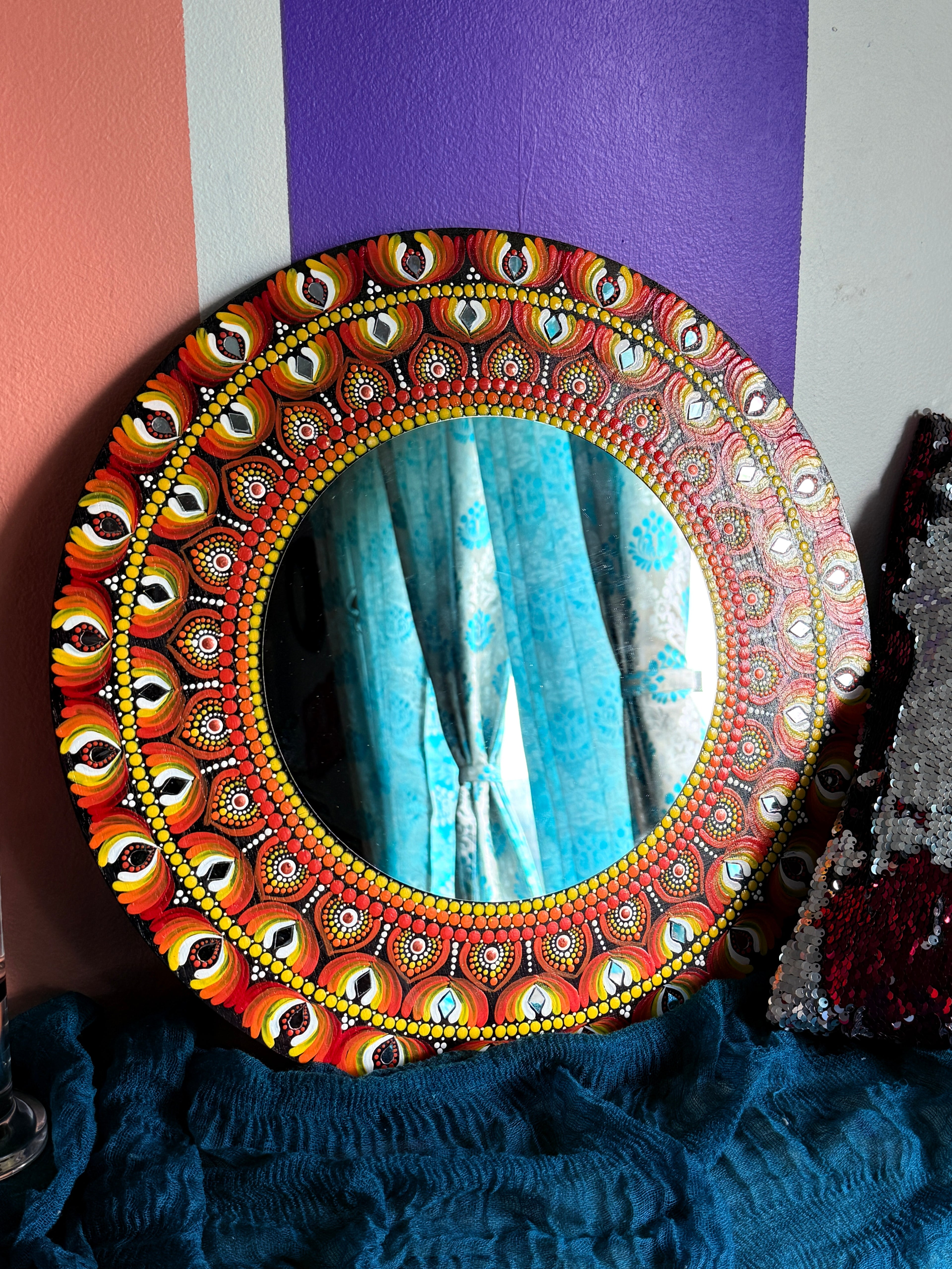 Fire petal mirror