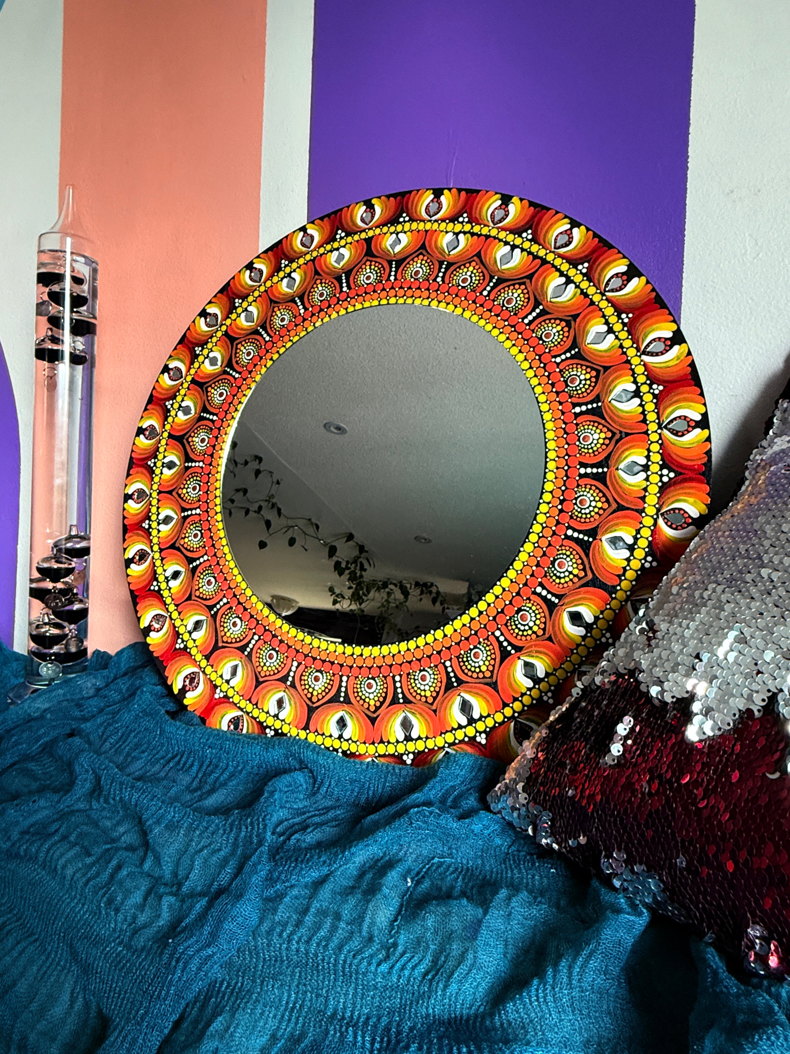 Fire petal mirror