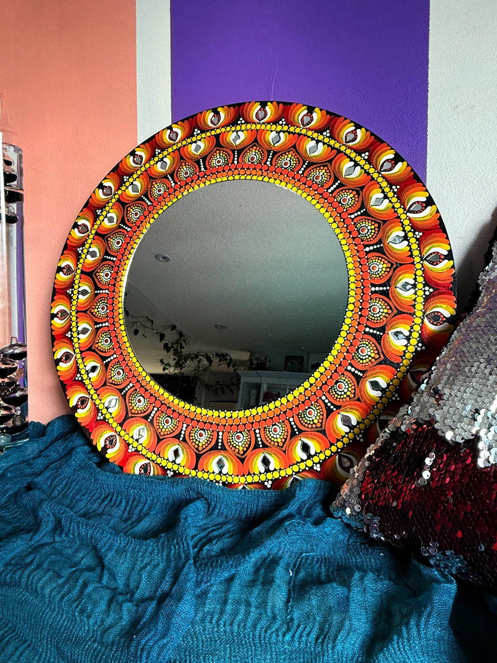 Fire petal mirror