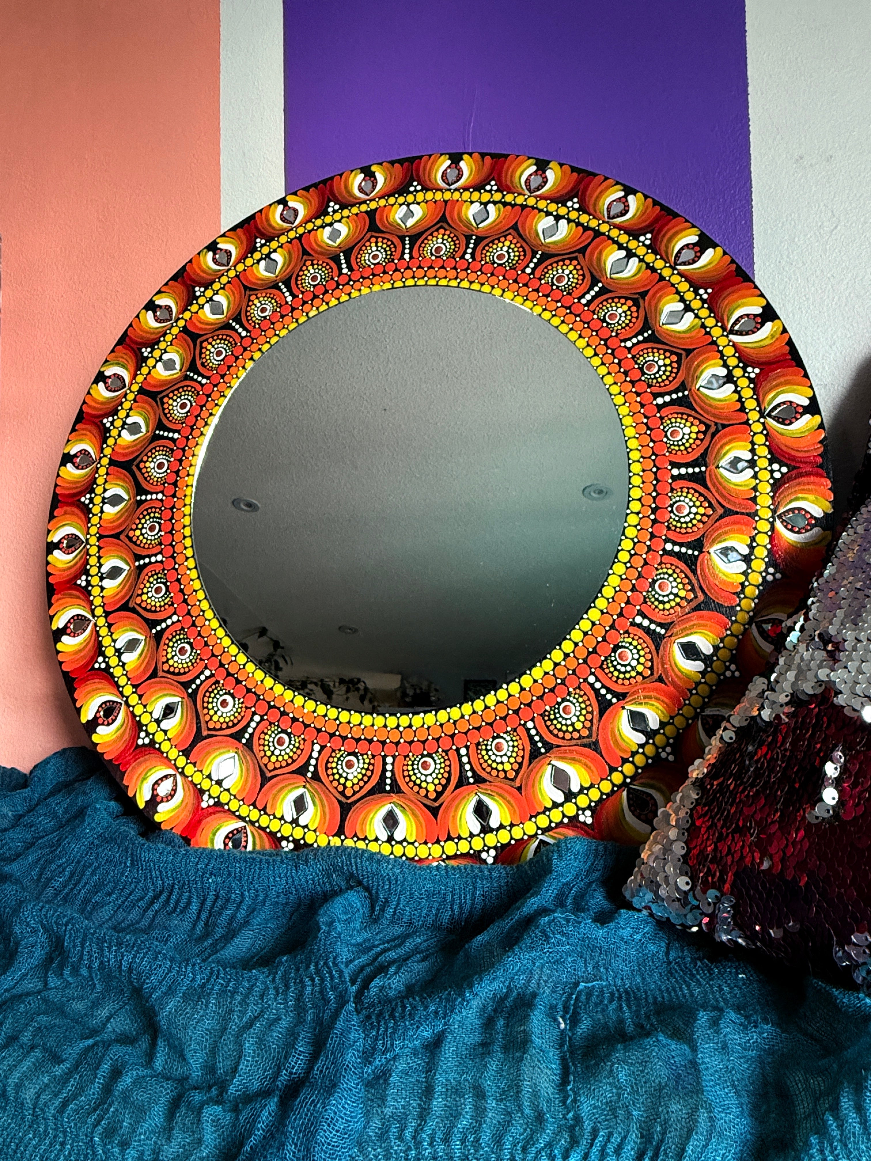 Fire petal mirror